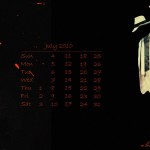 Desktop Wallpaper Calendar July 2010 | Michael Jackson Theme