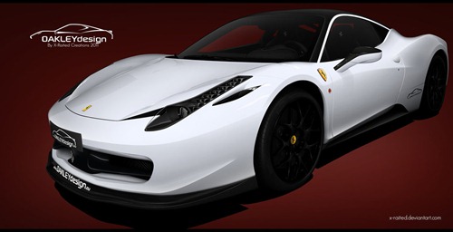 Oakley Design Ferrari 458 Spectacular Digital Art Works From February 2011