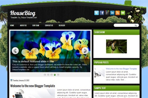 Free Blogger Business Templates 2012