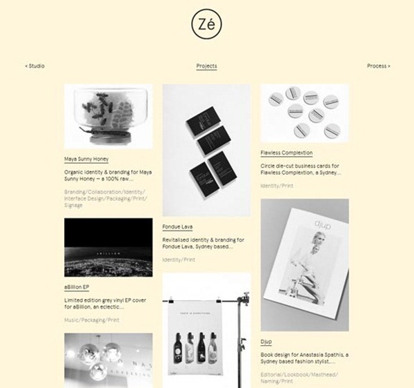 minimal website designs