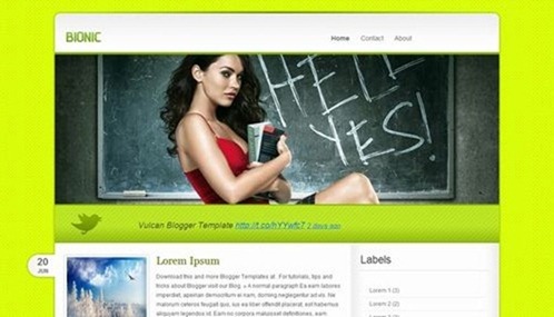 free blogger template