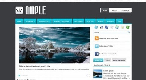 free blogger template