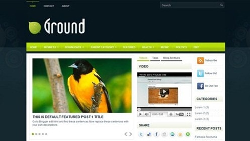 free blogger template