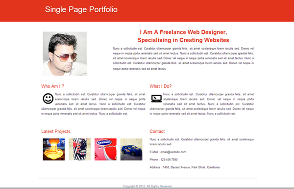 Red-Single-Page-Portfolio
