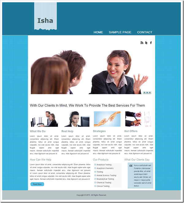 isha-website-template