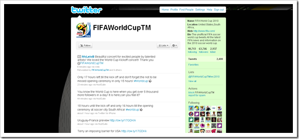 follow fifa world cup 2010 on twitter 11