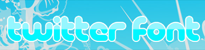 Twitter font by ~AboutDesignsWwe on deviantART