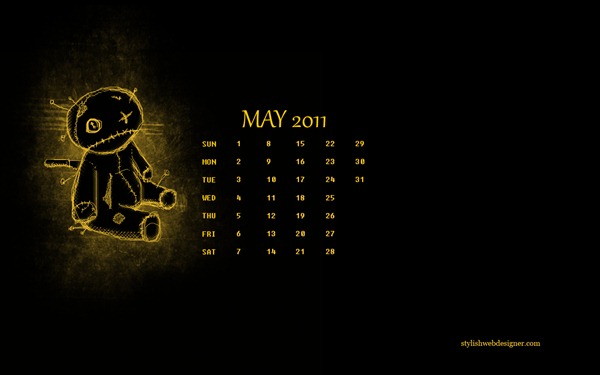 Desktop Wallpaper Calendar : May 2011