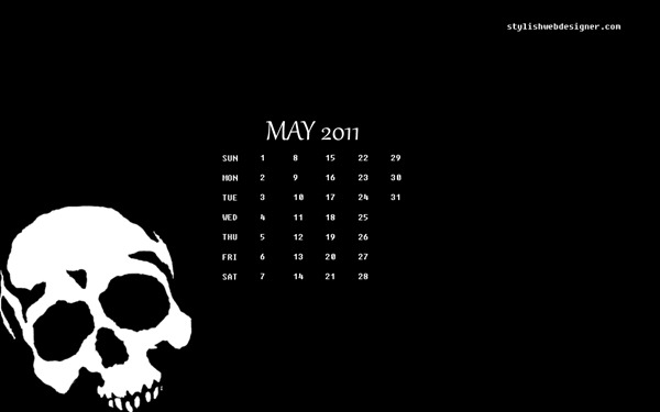 Desktop Wallpaper Calendar : May 2011