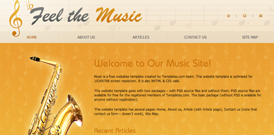 Best Free HTML/CSS Website Templates For Music Websites