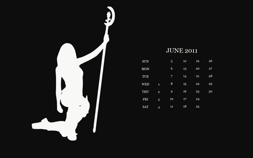 Desktop Wallpaper Calendar : June 2011