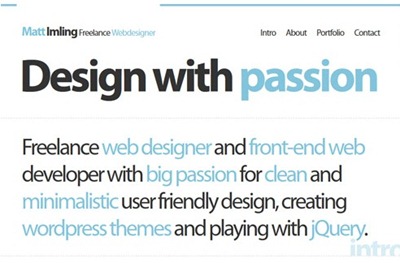 minimal web design