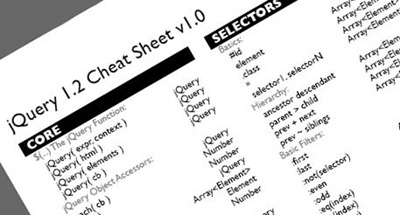 web design cheat sheets