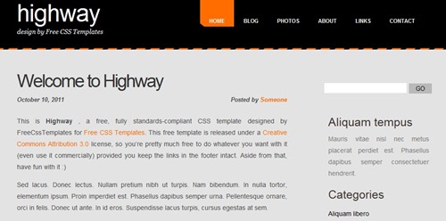 free html and css templates