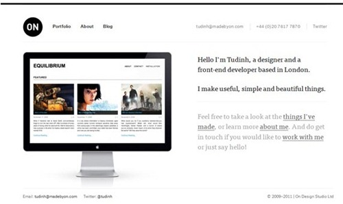 minimal website design
