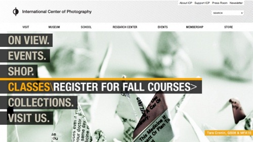 use of photography in web design