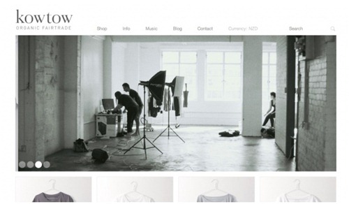 use of photography in web design