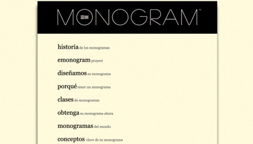 Monochromatic website Designs