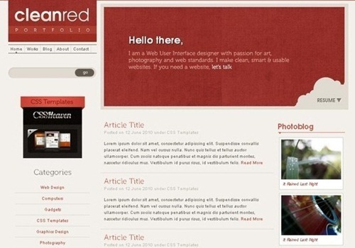 free html5 and css3 template