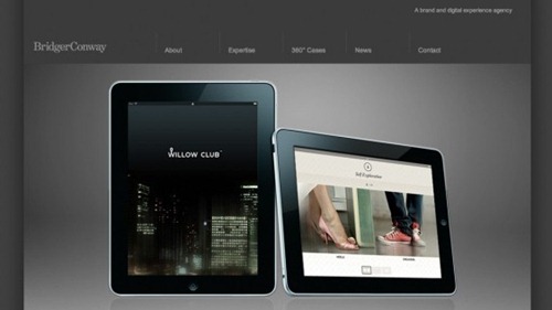 greyscale website design