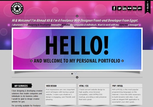 html5 portfolio website