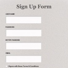Create A Stylish Sign Up Form in Photoshop