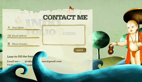 contact form