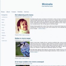 Minimalia –  Free Minimal WordPress Theme
