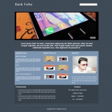 Dark Folio : Single Page Responsive Portfolio Website Template