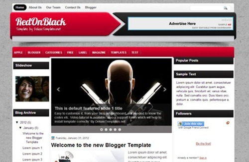 free blogger templates