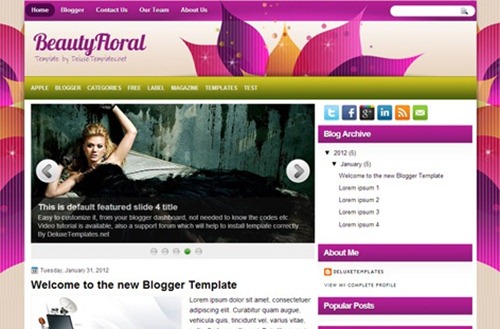 free blogger templates