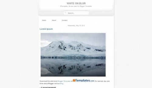 free minimal blogger templates