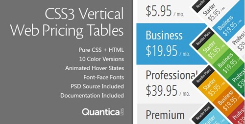 css3 pricing tables