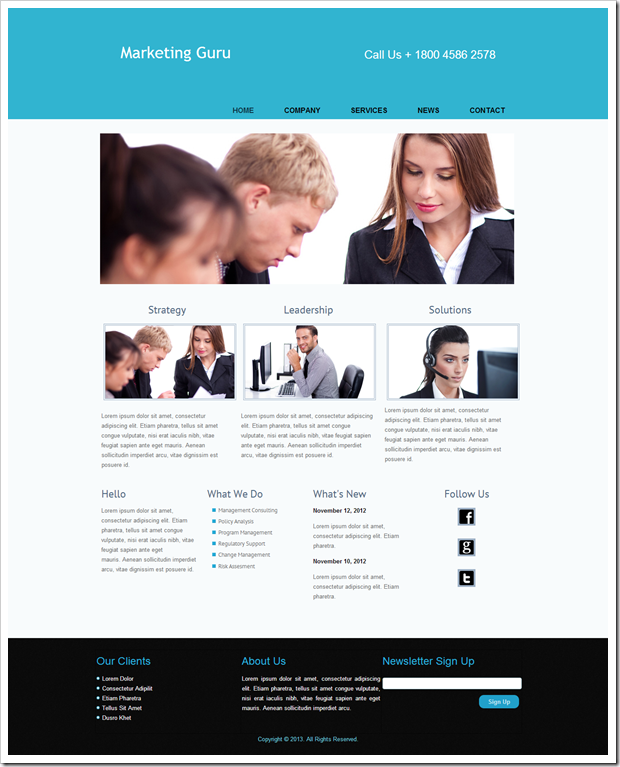 free website template