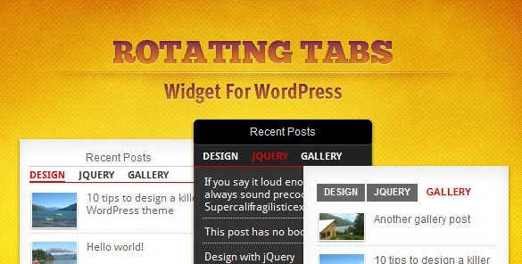 wordpress widgets