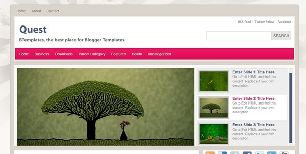 Free Blogger Templates Adapted From WordPress