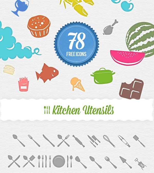 psd kitchen icons
