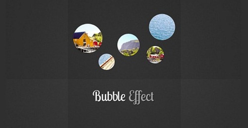 bubble slideshow effect