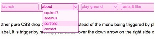 css drop down menu