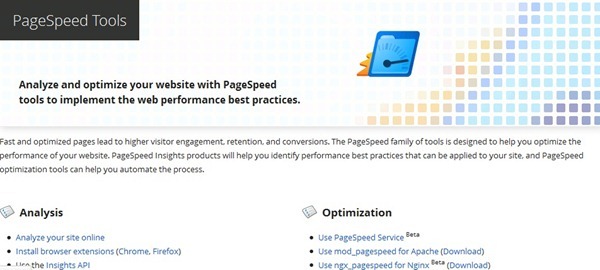 page speed tools