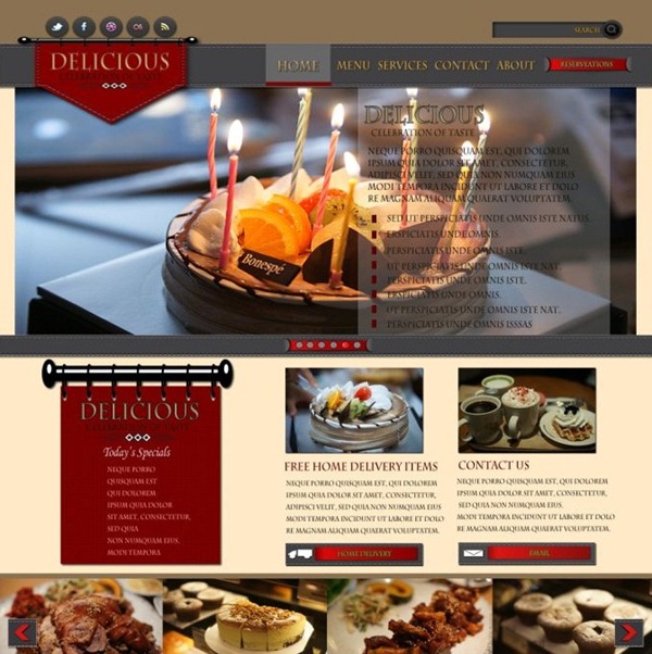 restorant web design