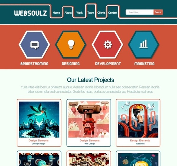 retro web design