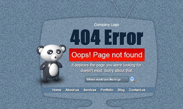 404 page