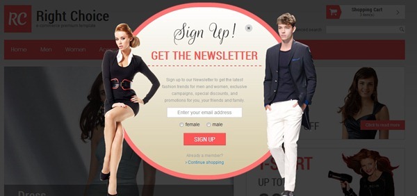 fashion website template