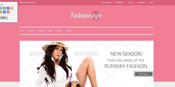 fashion website template