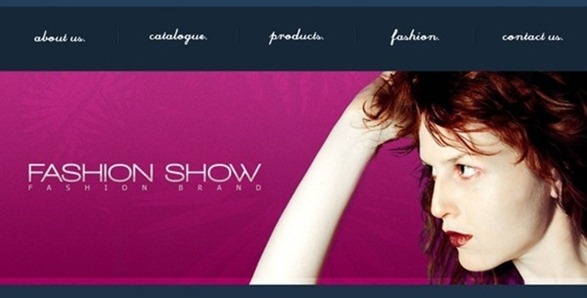 fashion website template