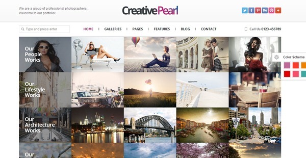 photography website templates