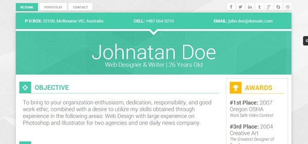 website template