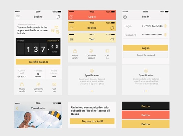 FREE PSD App UI Kits